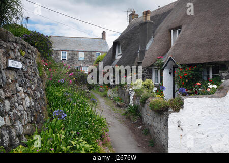 Cadgwith Dorf auf der Lizard Halbinsel. Cornwall. VEREINIGTES KÖNIGREICH. Stockfoto