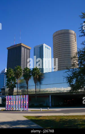 TAMPA, FLORIDA/USA - 6. Dezember 2003: Tampa Skyline Gebäude des Central Business District. Stockfoto