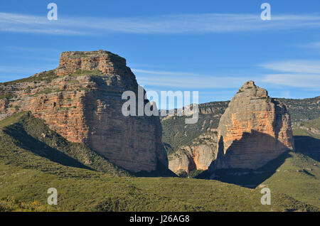 Natürliche Brücke Salto de Roldan in Aragon Stockfoto