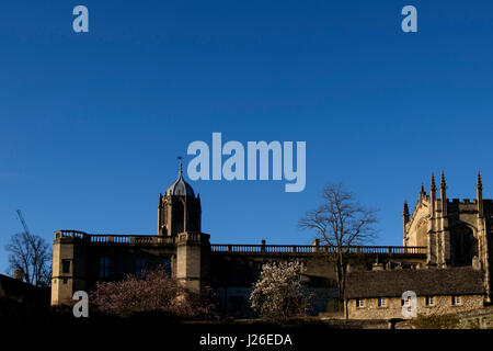 Tom Tower des Christ Church in Oxford, Oxfordshire, England, Vereinigtes Königreich Stockfoto