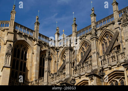 St. George's Chapel auf Schloss Windsor, Windsor, England, Vereinigtes Königreich Stockfoto