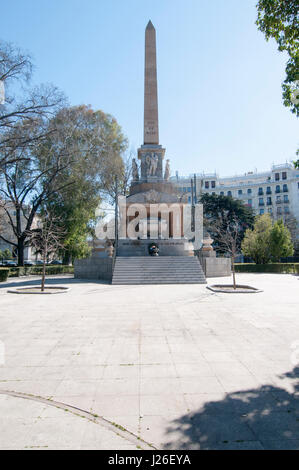 Denkmal für die gefallenen Helden (Monumento ein Los Caídos Por España), Plaza De La Lealtad, Madrid, Spanien Stockfoto