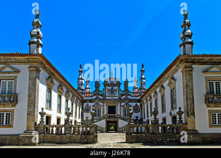 Haupteingang, Mateus Palast, Palacio de Mateus, Mateus, Vila Real, Portugal Stockfoto