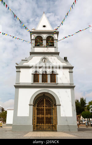 FUERTEVENTURA - 25 SEPTEMBER: Die Iglesia Nuestra Senora del Rosario in Puerto del Rosario in Fuerteventura, Spanien am 25. September 2015 Stockfoto