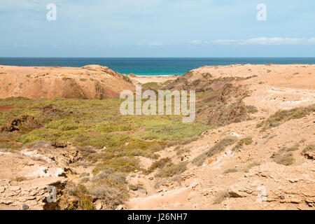 Kleinen Barranco in der Nähe von El Cotillo in Fuerteventura, Spanien. Stockfoto