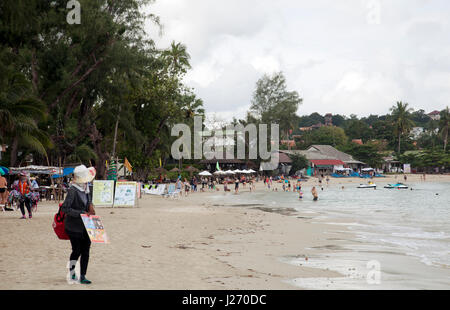 Strand von Choeng Mon in Koh Samui, Thailand Stockfoto