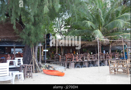 Strandrestaurant am Choeng Mon in Koh Samui, Thailand Stockfoto