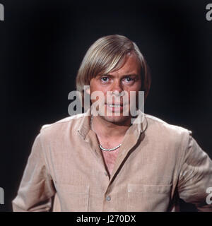 Deutscher Sänger, Wis und Synchronsprecher Volker Lechtenbrink, Deutschland 1970er Jahre. Deutsche Sänger, Schauspieler und Vertonung Schauspieler Volker Lechtenbrink, Deutschland 1970. Stockfoto