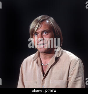 Deutscher Sänger, Wis und Synchronsprecher Volker Lechtenbrink, Deutschland 1970er Jahre. Deutsche Sänger, Schauspieler und Vertonung Schauspieler Volker Lechtenbrink, Deutschland 1970. Stockfoto