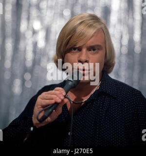 Deutscher Sänger, Wis und Synchronsprecher Volker Lechtenbrink, Deutschland 1970er Jahre. Deutsche Sänger, Schauspieler und Vertonung Schauspieler Volker Lechtenbrink, Deutschland 1970. Stockfoto