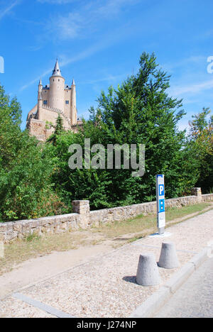 Der Alcazar. Segovia, Spanien. Stockfoto