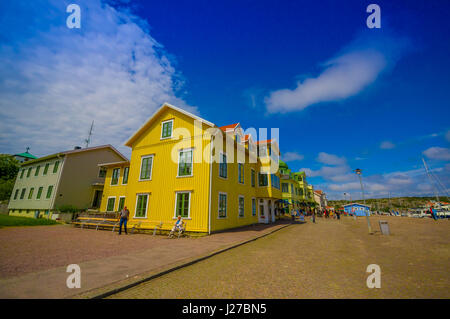 Marstrand, malerische und beliebte Segeln Insel in Schweden Stockfoto