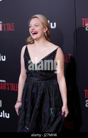 Los Angeles, USA. 25. April 2017. Elizabeth Moss kommt bei Hulu "The Handmaid es Tale" Premiere im ArcLight Dome am 25. April 2017 in Hollywood, Kalifornien. Bildnachweis: Das Foto Zugang/Alamy Live-Nachrichten Stockfoto
