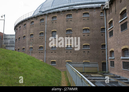 Gefängnis aus dem 19. Jahrhundert, wurde 1886 erbaut und bis 2015, auch ein nationales Denkmal bauen, Arnheim, Niederlande Stockfoto