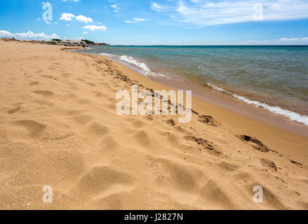 Korfu strand nähe hafen