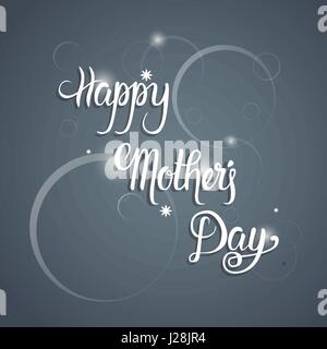 Happy Mother Day, Frühlingsferien Gruß Karte Banner Stock Vektor