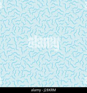 Illusion der schlecht konzentrieren. Blaue Wellen Musterdesign. Vektor-Illustration. Stock Vektor