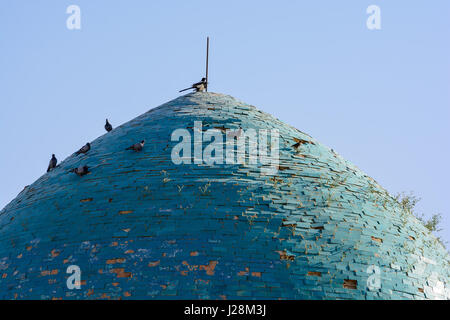 Usbekistan, Samarkand, schwere Shohizinda, wichtigste Nekropole von zentralem Asien vom 9.-19., UNESCO-Weltkulturerbe Stadt Stockfoto