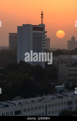 Usbekistan, Taschkent, Blick vom Hotel Usbekistan auf Taschkent Stockfoto