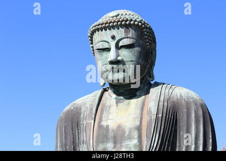 Der große Buddha von Kamakura Kotoku-in Tempel Stockfoto