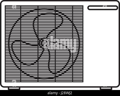 Klimaanlage-isoliert-Symbol Stock Vektor