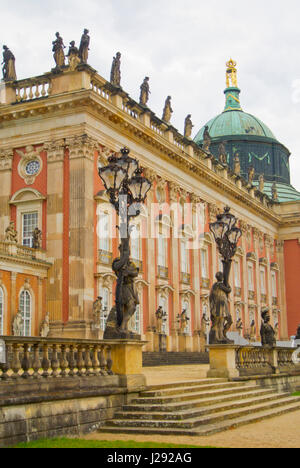 Neues Palais, neues Palais, Park Sanssouci, Potsdam, nahe Berlin, Deutschland Stockfoto