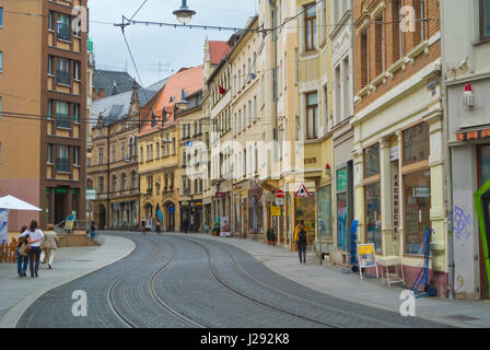 Schmeerstrasse, Altstadt, Altstadt, Halle, Sachsen-Anhalt, Deutschland Stockfoto