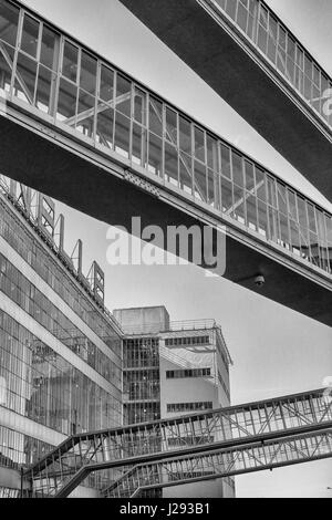 Niederlande, Rotterdam, Van Nelle Fabrik, Van Nelle Fabriek, UNESCO-Weltkulturerbe.   Der ehemaligen Van Nelle Fabrik am Fluss Schie in Rotterd Stockfoto