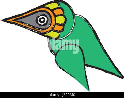 Vogel-symmetrische Figur-Symbol Stock Vektor