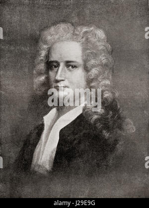 Joseph Addison, 1672-1719.  Englische Essayist, Dichter, Dramatiker und Politiker.  Aus der internationalen Bibliothek des berühmten Literatur veröffentlicht um 1900 Stockfoto