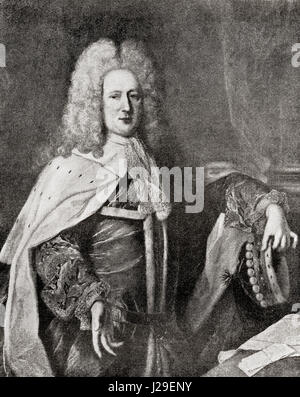 Henry St. John, 1. Viscount Bolingbroke, 1678 – 1751.  Englischer Politiker, Regierung offizielle und politische Philosoph.  Aus der internationalen Bibliothek des berühmten Literatur veröffentlicht um 1900 Stockfoto