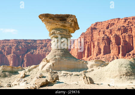 Der Pilz - Ischigualasto Provincial Park - Argentinien Stockfoto