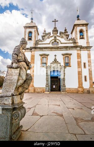 Prophet Daniel an der Basilica Do Bom Jesus de Matosinhos in Minas Gerais, Brasilien Stockfoto