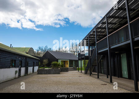 Moderne Künstler Atelierräumen an Wysing Arts Centre, Bourn, Cambridgeshire, Großbritannien Stockfoto