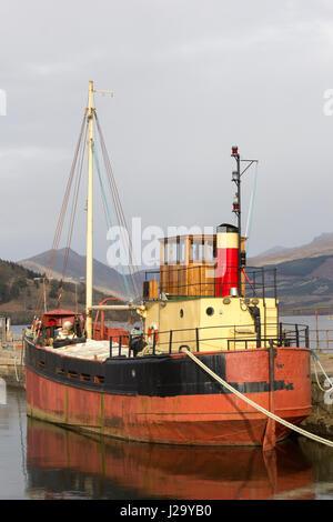 Das Vital Spark Kugelfisch Schiff in Inveraray, Loch Fyne, Argyll and Bute, Scotland, United Kingdom Stockfoto