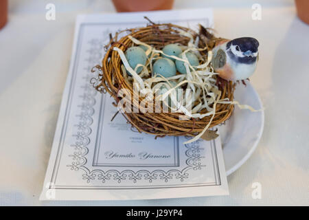 Tisch im Restaurant Stockfoto