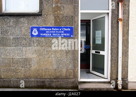 Stornoway Harbour Watch Büros, Isle of Lewis, westliche Insel äußeren Hebriden, Vereinigtes Königreich Stockfoto