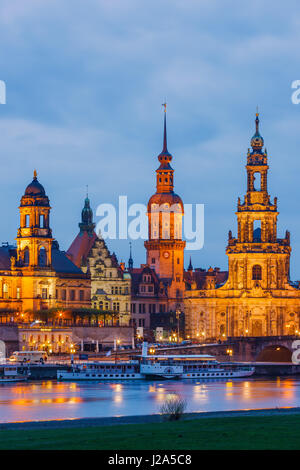 Dresden-Kathedrale oder die Kathedrale der Heiligen Dreifaltigkeit, Dresden, zuvor die katholische Kirche des königlichen Gericht von Sachsen, genannt in Deutsch ca. Stockfoto