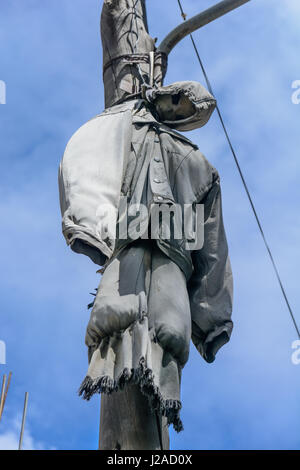 Bolivien, Departamento de La Paz, El Alto, Signalisierung Kuppel in einem Viertel, wo selbst Entzug der Einwohner in Kriminalität praktiziert wird Stockfoto