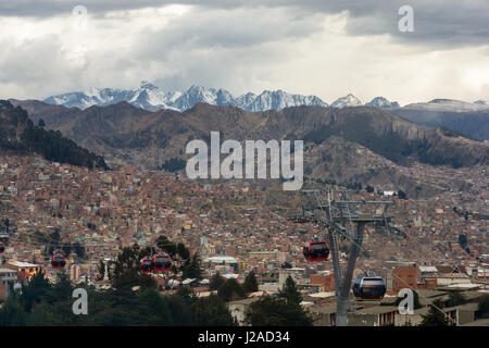 Bolivien, Departamento de La Paz, El Alto, Blick über die Stadt Stockfoto