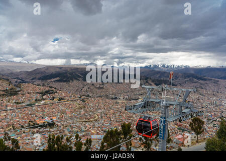 Bolivien, Departamento de La Paz, El Alto, Blick über die Stadt Stockfoto