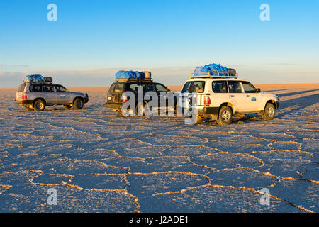 Bolivien, Abteilung von Potosi, Uyuni, Salar de Uyuni Stockfoto