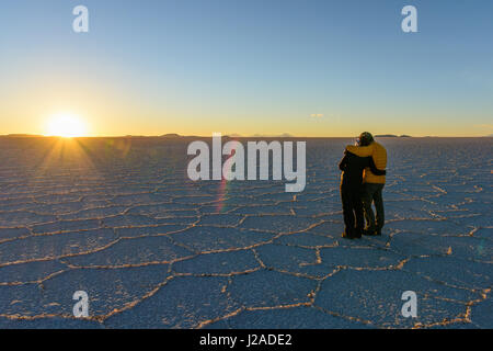 Bolivien, Abteilung von Potosi, Uyuni, Salar de Uyuni Stockfoto