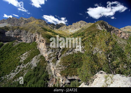 Col de la Cayolle, Alpes-Maritimes, 06, Nationalpark Mercantour, PACA, Frankreich. Stockfoto