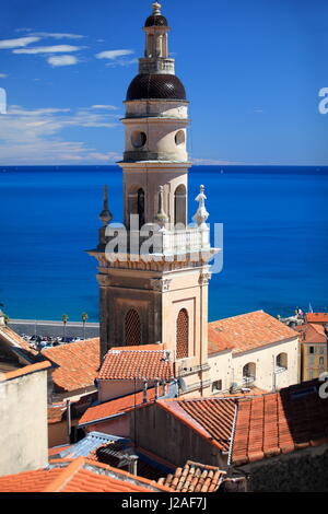 Basilika Saint-Michel, Menton, Alpes-Maritimes, 06, PACA, Cote d ' Azur, Frankreich Stockfoto