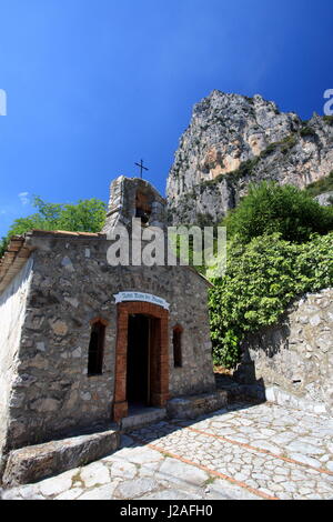 Notre Dame des Baous, Saint-Jeannet, Baou de Saint Jeannet, Alpes-Maritimes, 06, PACA, Cote d ' Azur, Frankreich Stockfoto