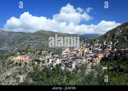 Saorge, Alpes-Maritimes, 06, Vallée De La Roya, Parc national du Mercantour, PACA, Frankreich Stockfoto