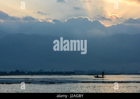 Myanmar (Burma), Shan, Taunggyi, Bootsfahrt auf dem Inle-See Stockfoto