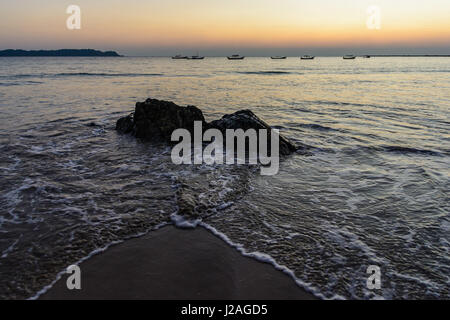 Myanmar (Burma), Thandwe Bezirk, Zi Phyu Kone, Ngapali Beach Stockfoto