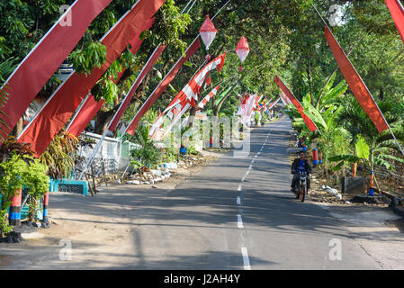 Indonesien, Java Timur, Probolinggo, Straßenszene Stockfoto